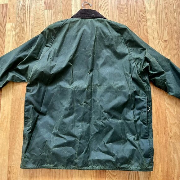 BARBOUR Beaufort Oil Cloth Jacket Vintage sz: 48 - Picture 5 of 6